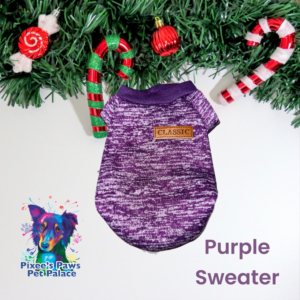 Purple dog sweater